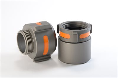 Alum. Coupling 2 1/2 x 2 7/8 QST R/L IDENTIFY (Price male only)