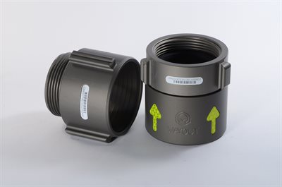 Wayout (Arrow) Alum. Coupling 2 1/2 x 3 QS R/L  (Price female only)