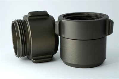 Raccord en Alum. 3 x 3 x 3 5/16 NH &quot;Oreilles à Rotule&quot;  (Prix femelle seulement)