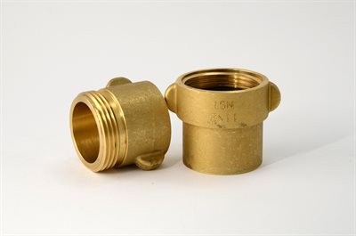 Brass Coupling 1 1/2 x 1 11/16 NPSH R/L (Set)