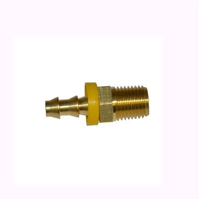 ¼” Barb fitting x 1/4&quot; NPT Male for above valve